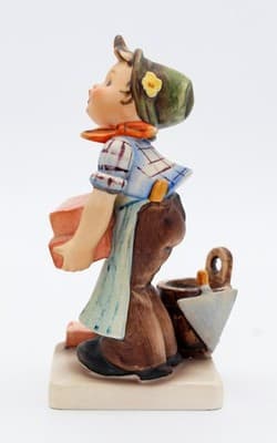 Hummel Goebel The Builder West Germany Vintage Porcelain Figurine TMK5 - Thumbnail 5