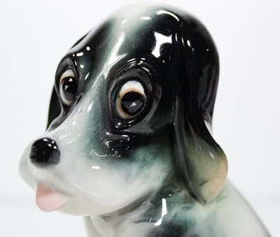 Yoko Boeki Japan Porcelain Hand Painted Basset Hound Dog Figure Vintage - Thumbnail 2