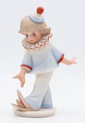 Goebel 1983 In The Spotlight By Berhard Skrobek Clown Porcelain Figurine Germany - Thumbnail 6