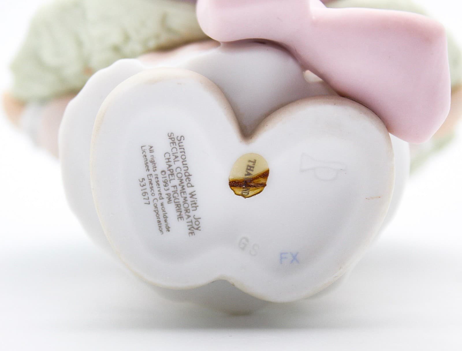 Precious Moments Surrounded With Joy Enesco Porcelain Figurine 1993 - Thumbnail 7