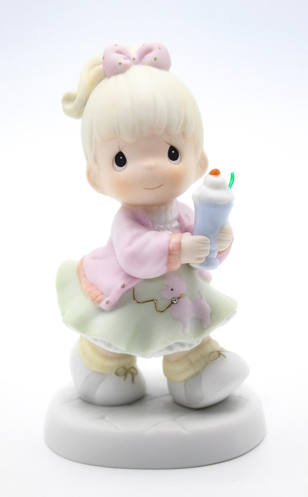 Precious Moments Our Club Is Soda-Licious Enesco Porcelain Figurine 1986