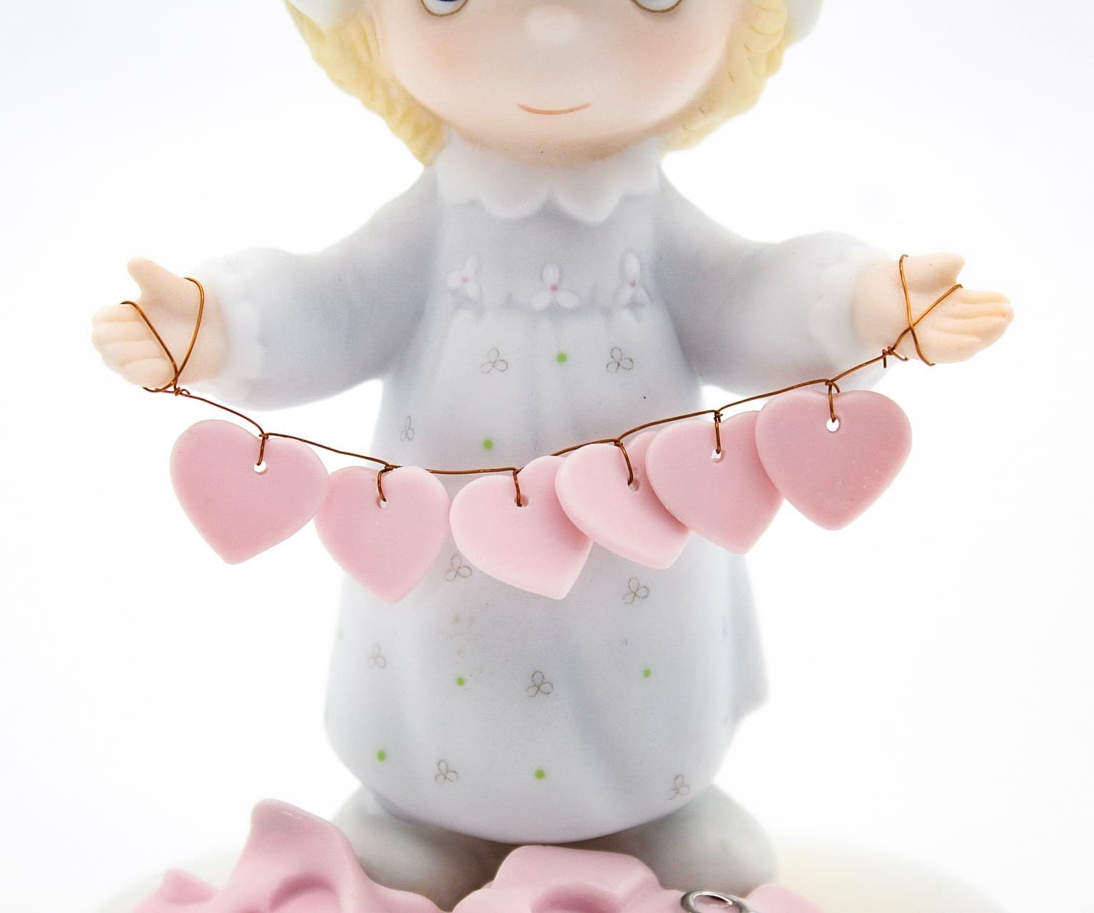 Precious Moments You Have Touched So Many Hearts Enesco Porcelain Figurine 1983 - Thumbnail 4