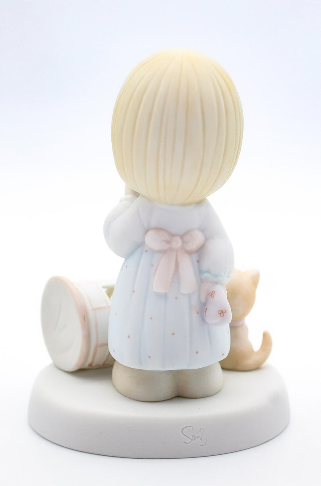 Precious Moments The Lord Giveth & The Lord Taketh Away Porcelain Figurine 1987 - Thumbnail 7