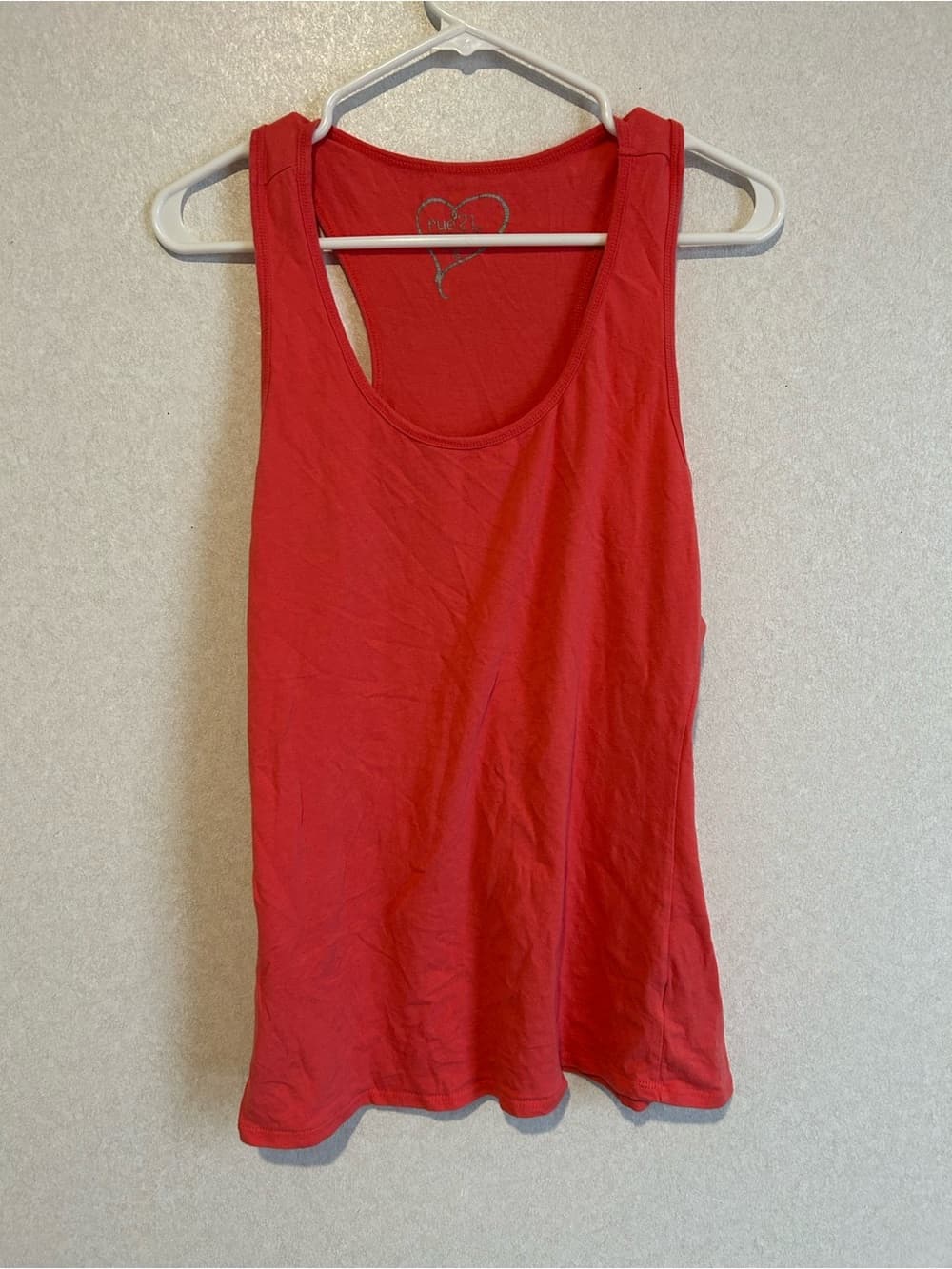Women’s Rue 21 Pink Tank Top, Lightweight, With Thick Straps, Size XL - Thumbnail 3