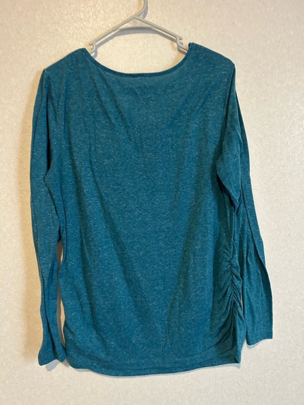 Women’s Cross Neck With Owl Design Long Sleeve Tee Shirt, Lightweight, Size XL