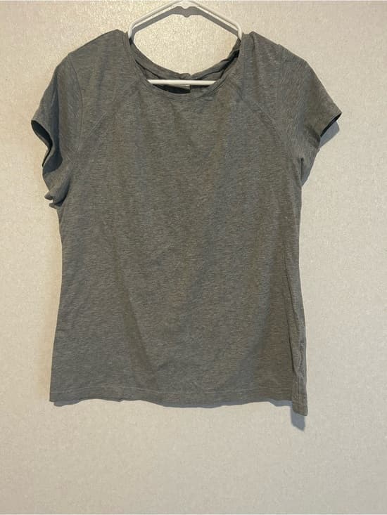 Women’s Danskin Now Sports Tee Shirt, Short Sleeve, Grey, Size XL (16-18) - Thumbnail 4
