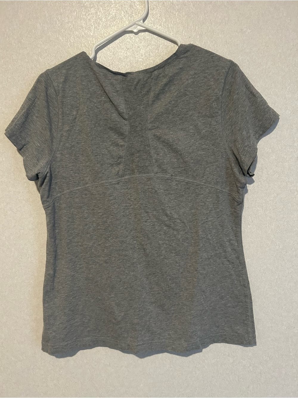 Women’s Danskin Now Sports Tee Shirt, Short Sleeve, Grey, Size XL (16-18) - Thumbnail 2