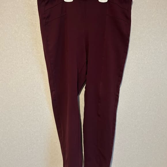 Women's Zac & Rachel Palazzo Blue Stretch Waist Pants, Size L - Thumbnail 4