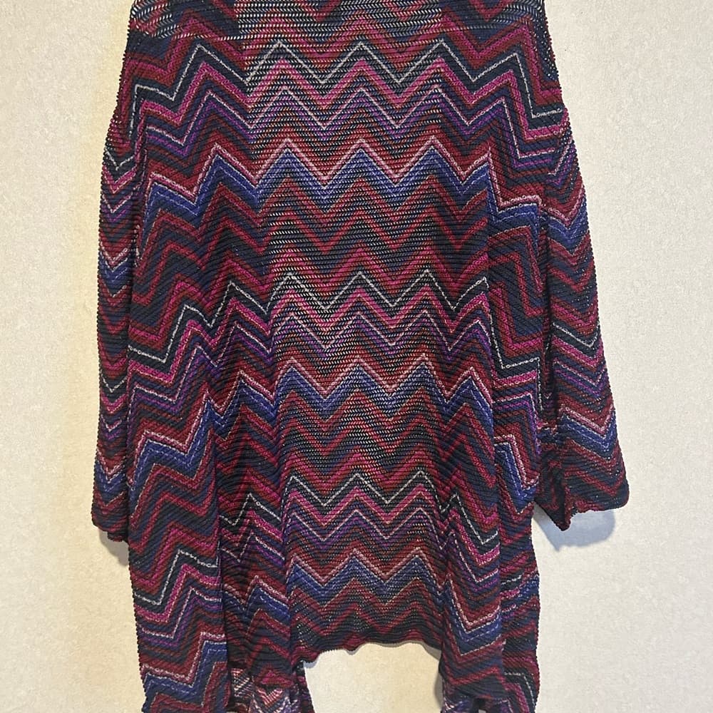 Women’s Plus Size High Quality Knitted Cardigan, Multicolor, Size 3x - Thumbnail 2