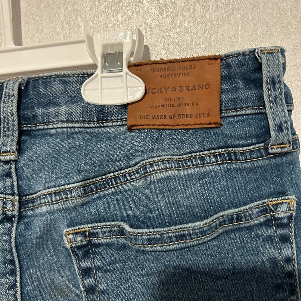 Girls Jeans Lucky Brand Straight Leg Skinny Jean Size 6/28 Ankle - Thumbnail 2