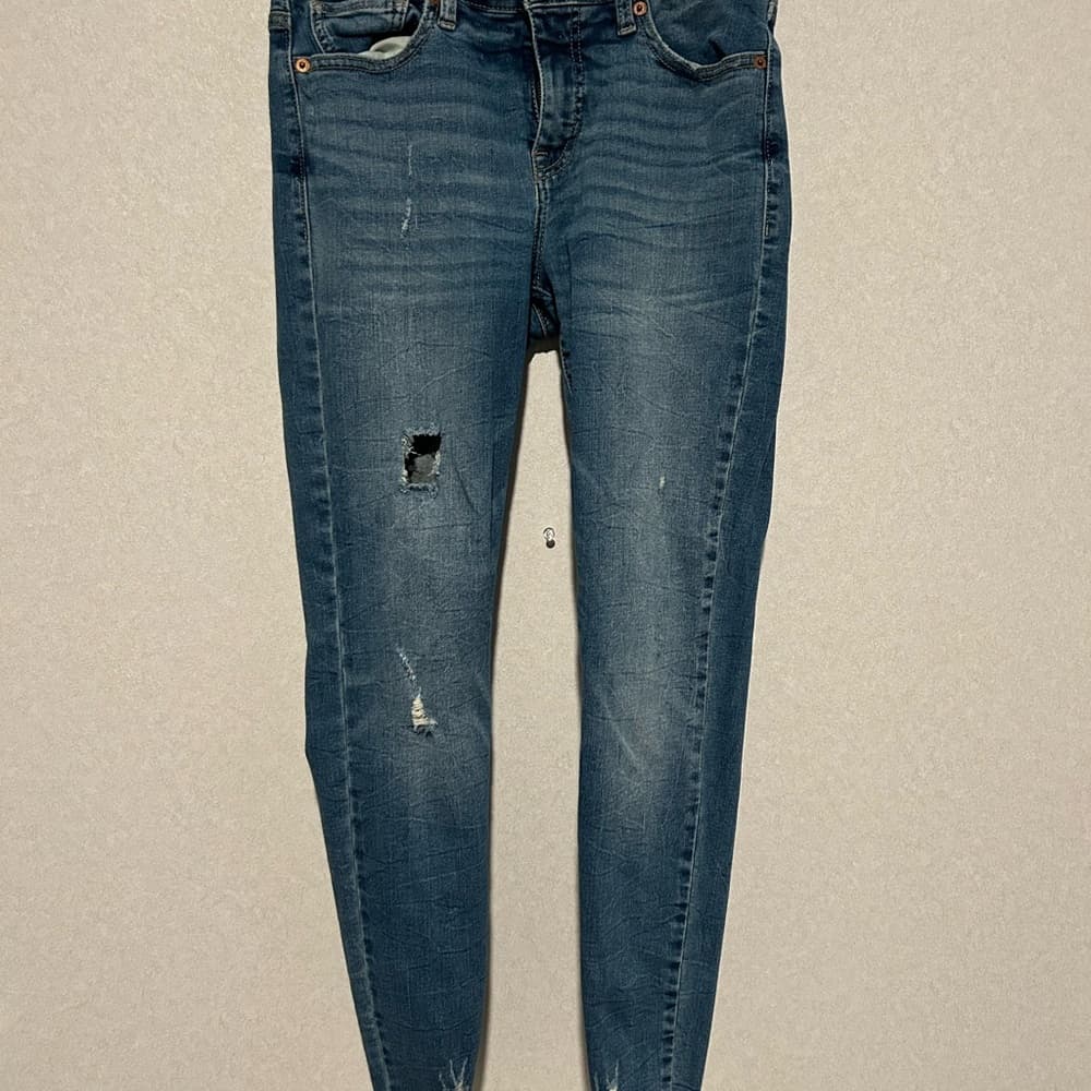 Girls Jeans Lucky Brand Straight Leg Skinny Jean Size 6/28 Ankle - Thumbnail 3