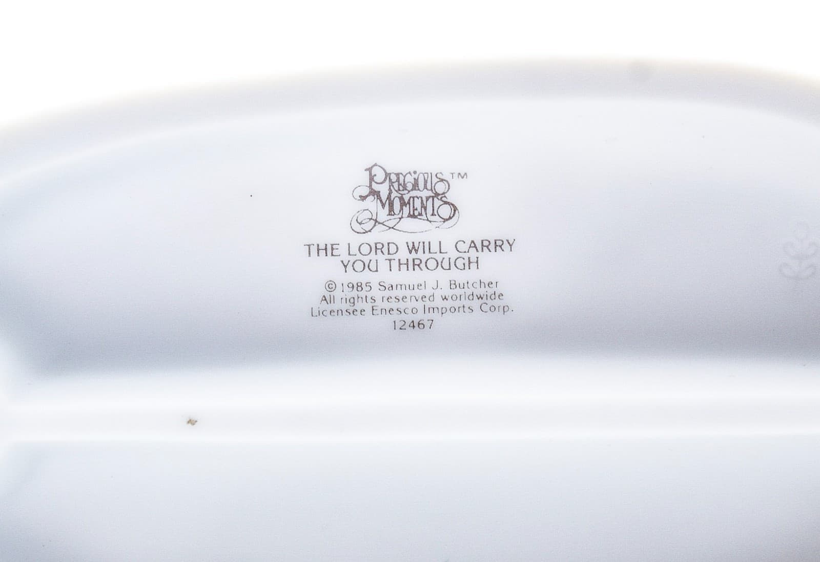 Precious Moments The Lord Will Carry You Through Enesco Porcelain Figurine 1985 - Thumbnail 8
