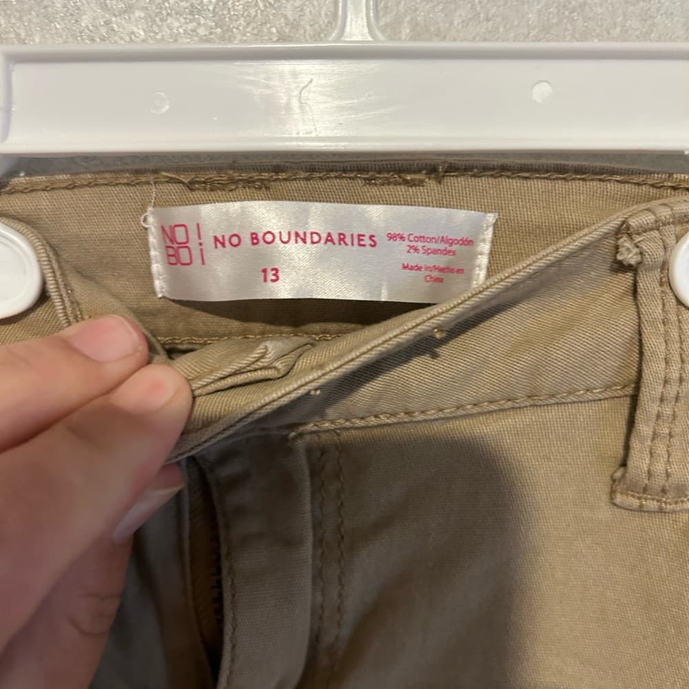 Girls Jeans No Boundaries, Tan In Color Straight Leg Size 13