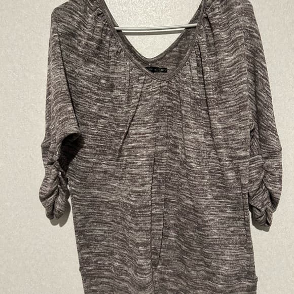 Women’s Maurice’s Blouse, Purple With Sparkle, Half Sleeve, Size Large - Thumbnail 4