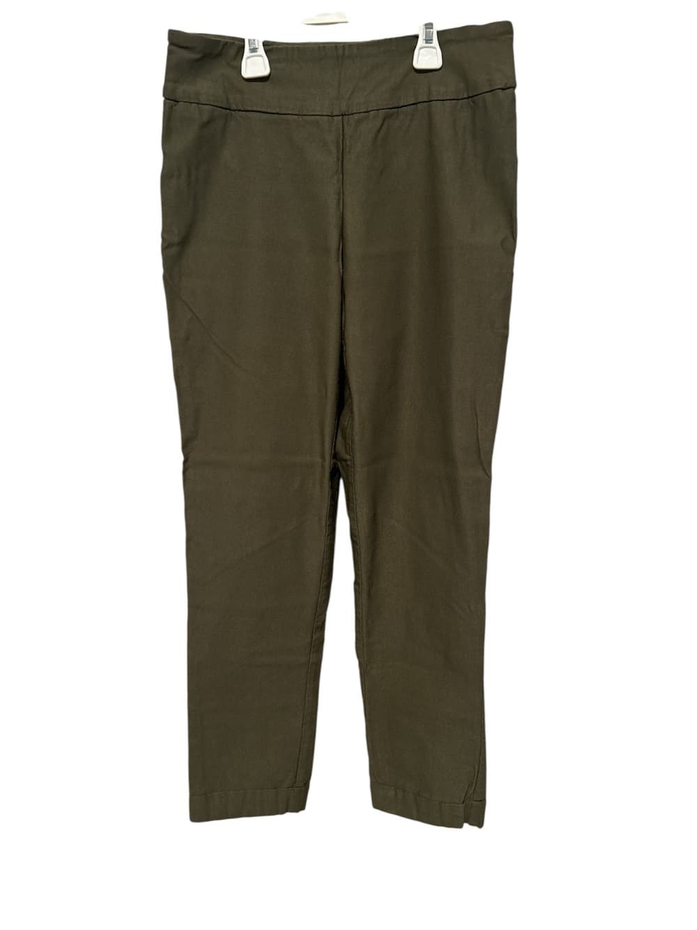 Tribal Pull On Straight Pant With Pocket Accents and Flatten It, Green, Size 8 - Thumbnail 3