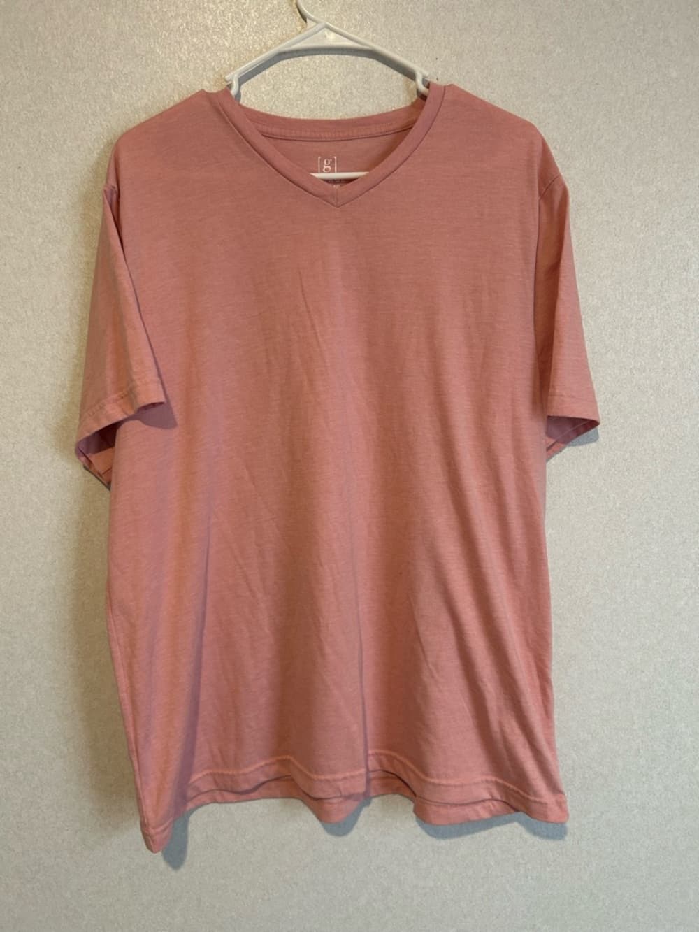 Women’s George Pink V Neck Short Sleeve Tee Shirt Size XL - Thumbnail 3