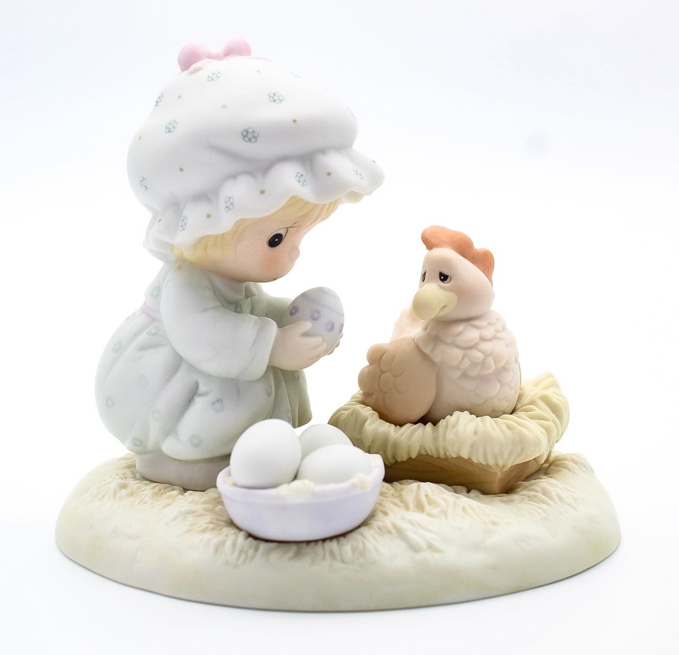 Precious Moments Eggspecially For You Enesco Porcelain Figurine 1988