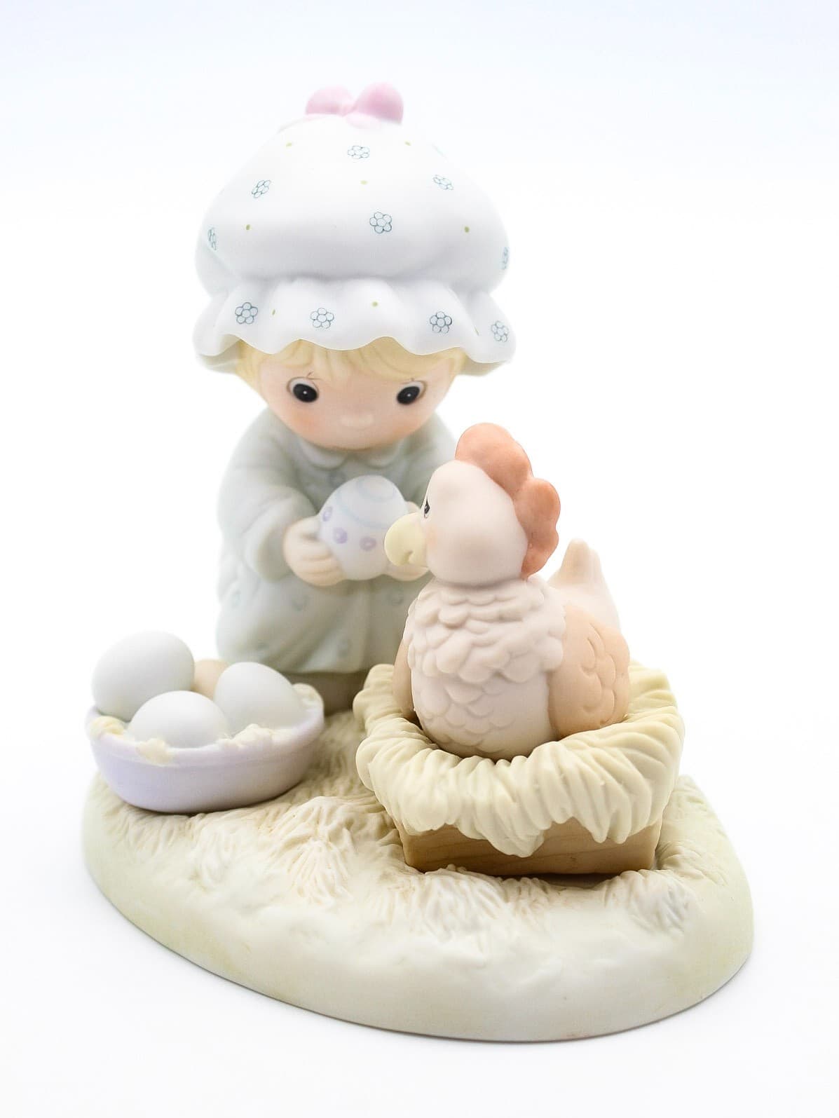 Precious Moments Eggspecially For You Enesco Porcelain Figurine 1988 - Thumbnail 7
