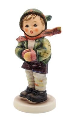 Hummel Goebel It's Cold West Germany 1981 Vintage Porcelain Figurine TMK6