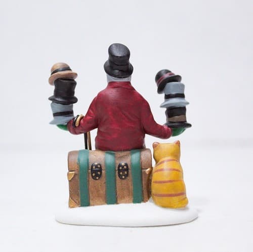 Department 56 Chelsea Market Hat Monger & Cart Heritage Village Holiday Figures - Thumbnail 14