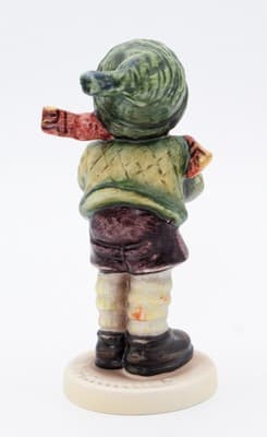 Hummel Goebel It's Cold West Germany 1981 Vintage Porcelain Figurine TMK6 - Thumbnail 4