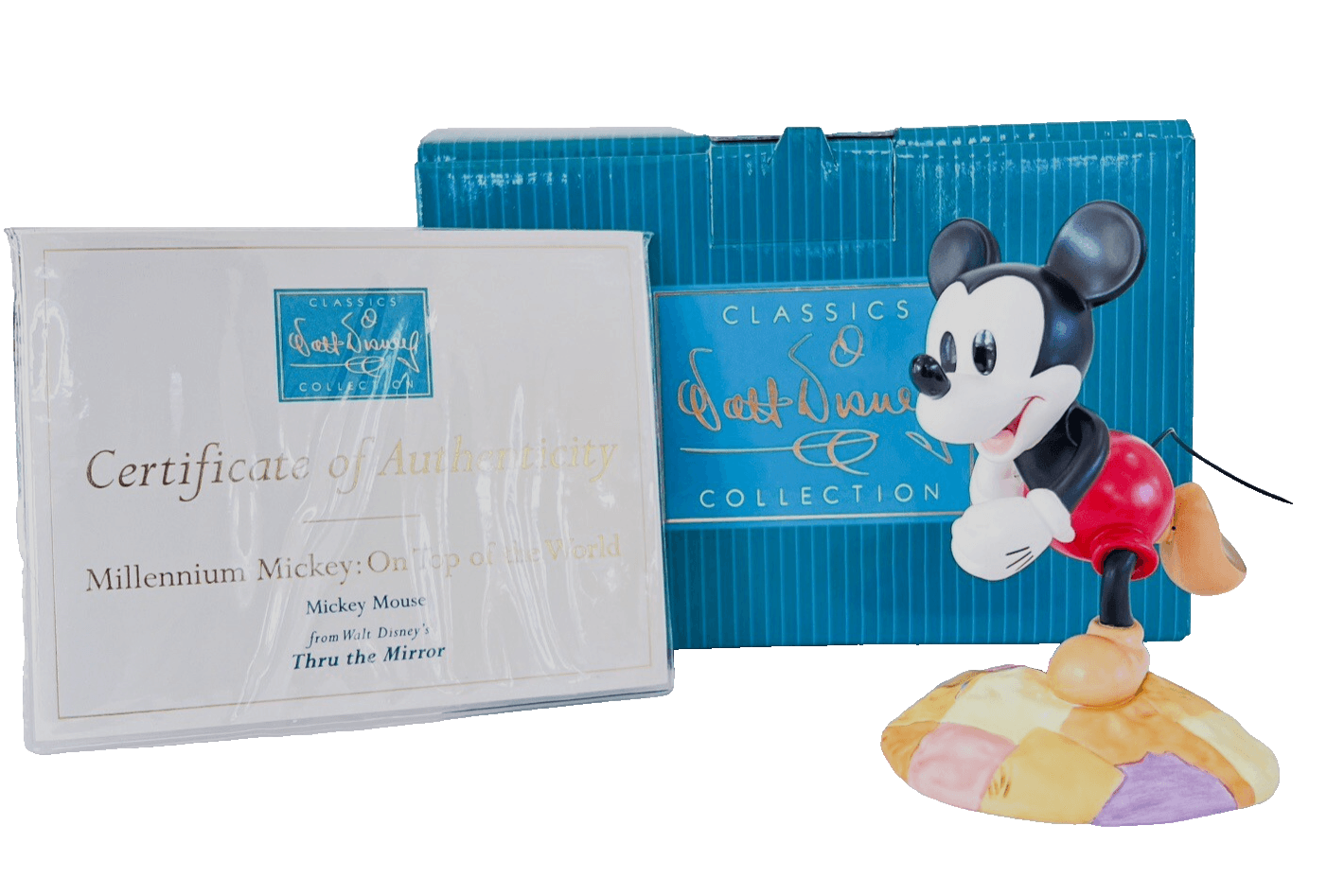 Classics Walt Disney Collection Mickey Mouse On Top Of The World Figurine WDCC