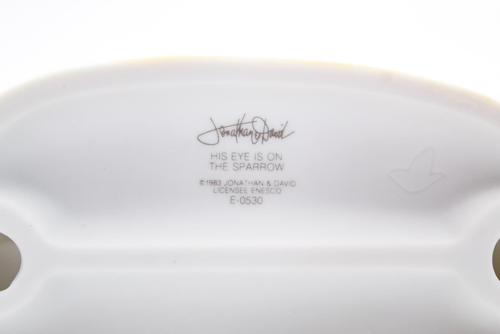 Precious Moments His Eye Is On The Sparrow Enesco Porcelain Figurine 1983 - Thumbnail 7