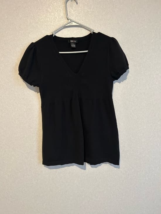 Women’s Blouse With A Divided Design And A Cuffed Sleeve, Style Co, XL - Thumbnail 5