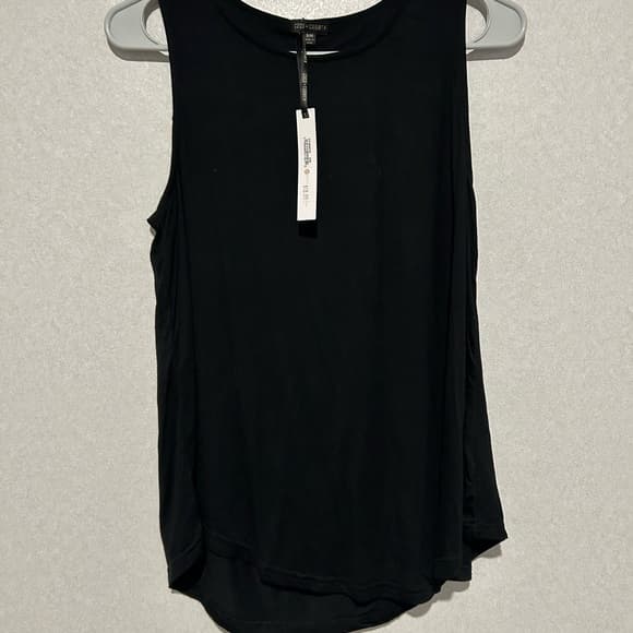 NWT Beautiful Women’s Black Tank Top, Coco And Carmen, Round Neck, Size S/M - Thumbnail 4
