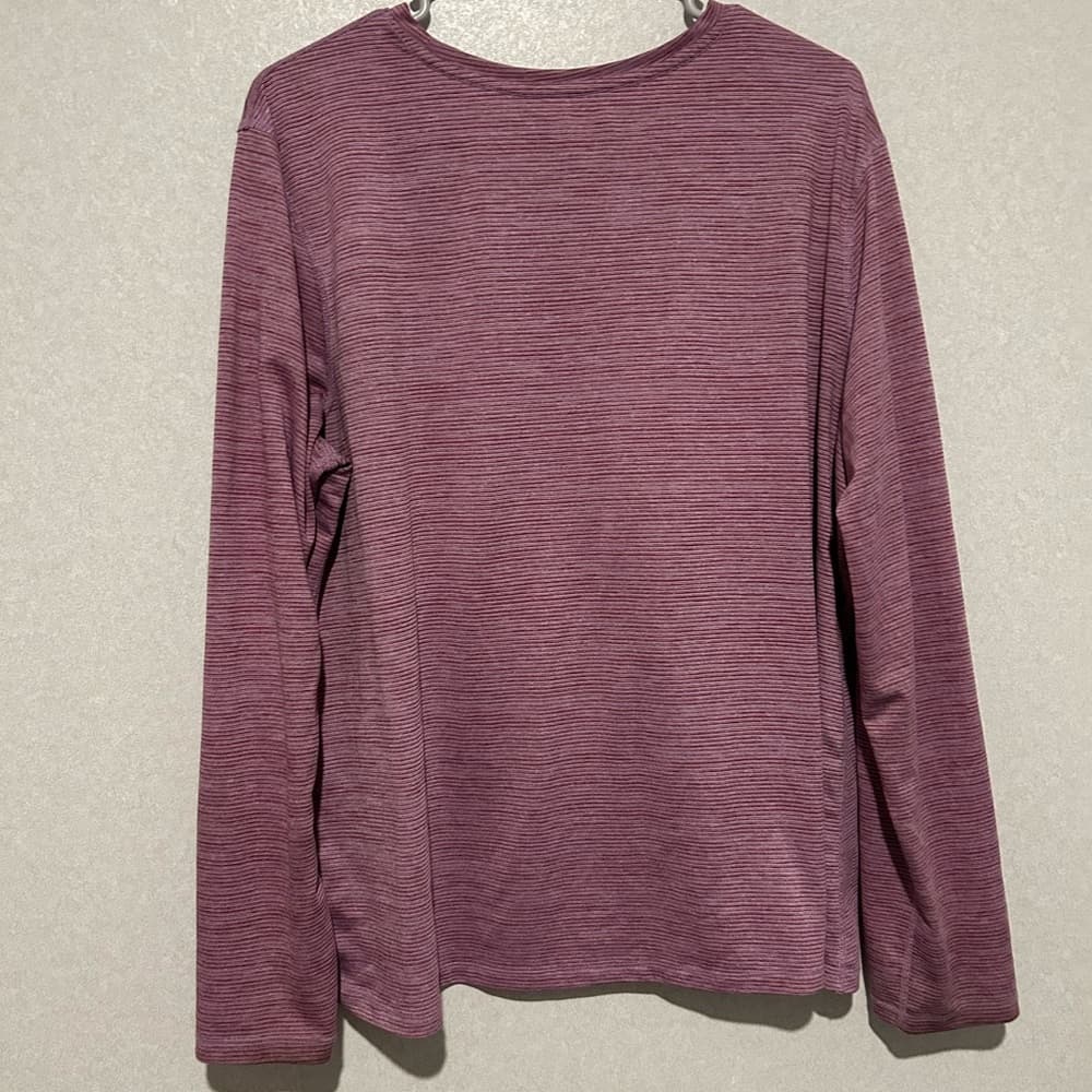 Women’s Athletic Works Long Sleeve T Shirt, Purple Size XXXL