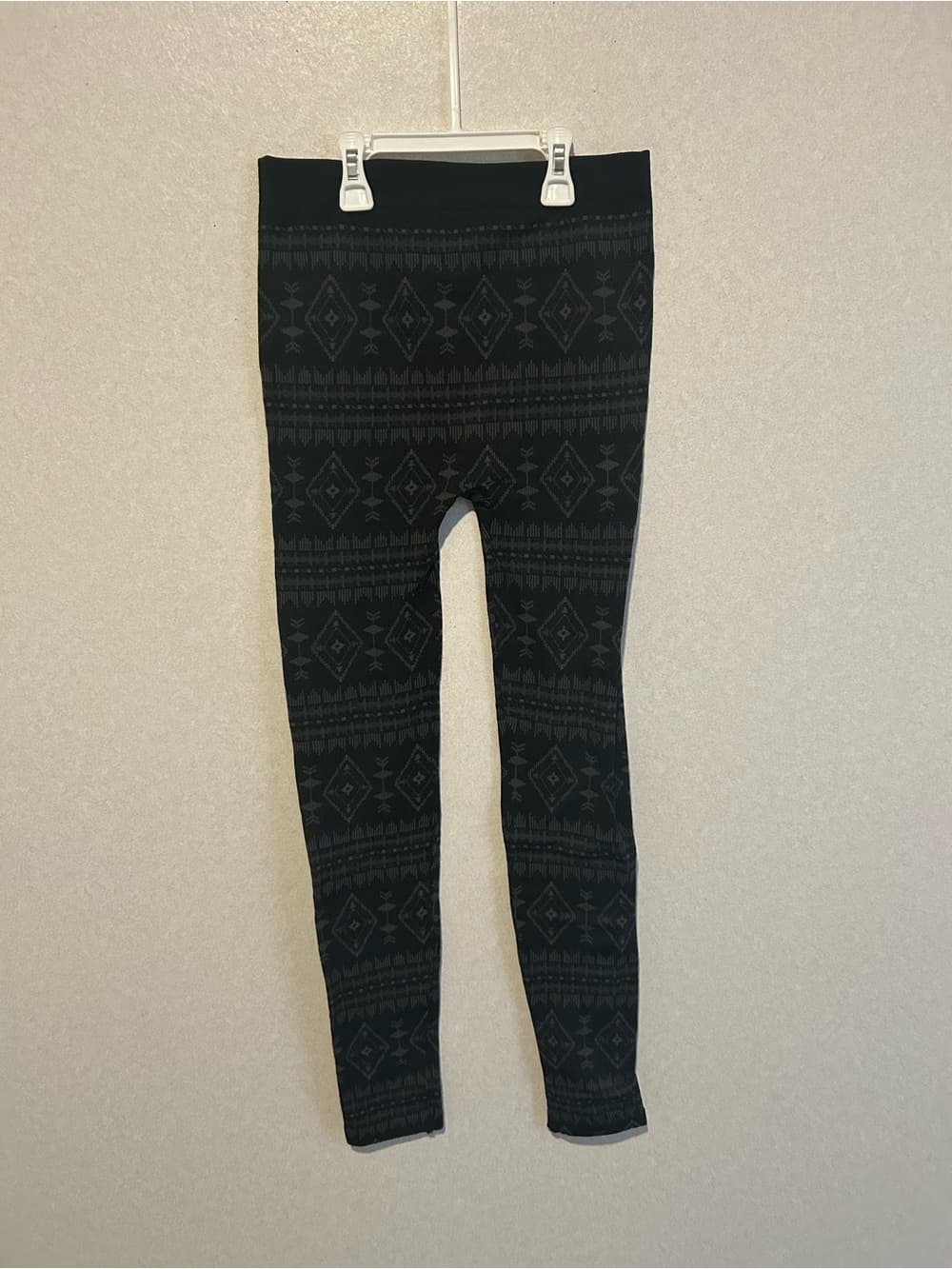 Women’s Pink Republic Fleece Lined Leggings, Mid Rise, Black, Size XL - Thumbnail 2