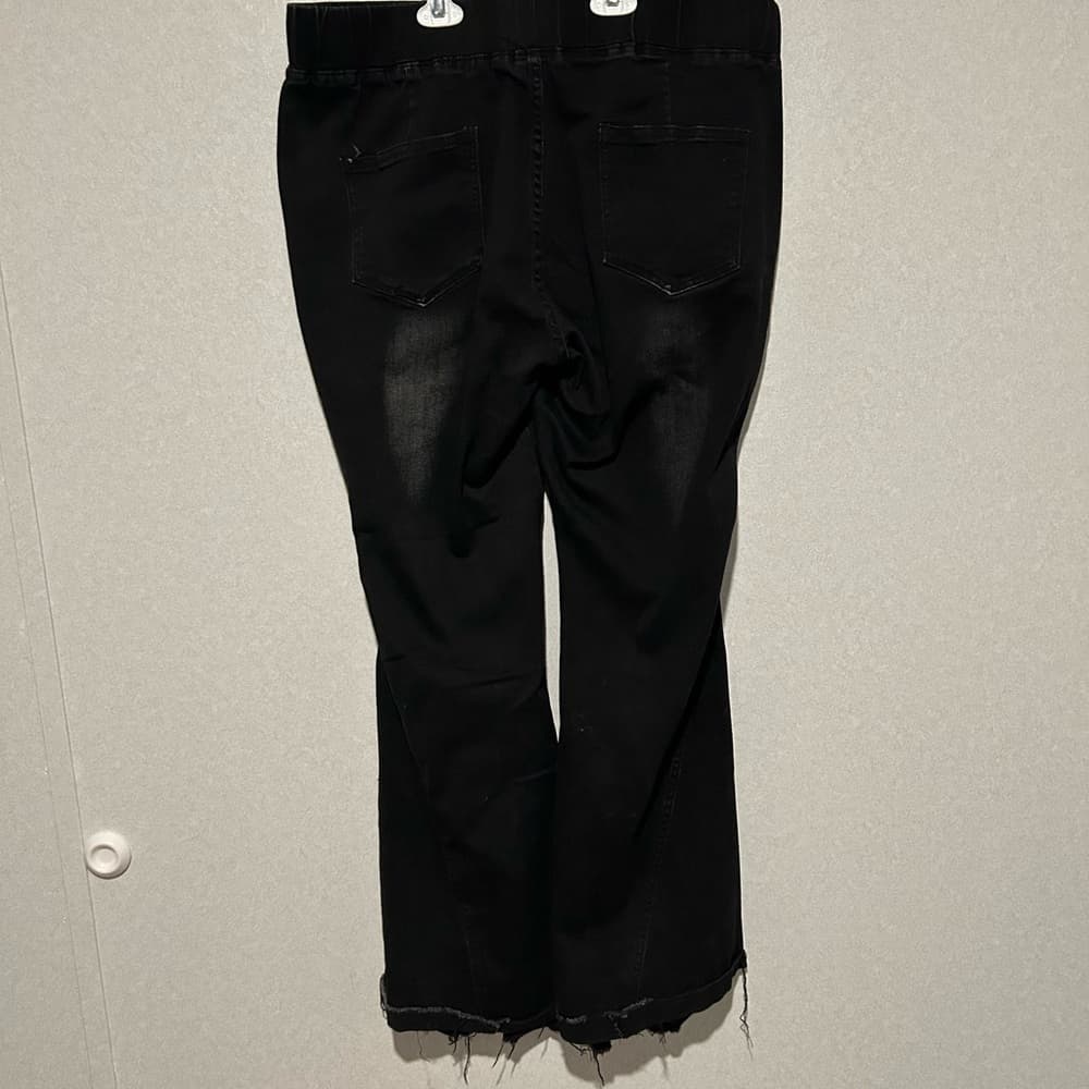 Miranda Lambert Inspired Bell Bottom Jeans, Black With White Was Size 2X