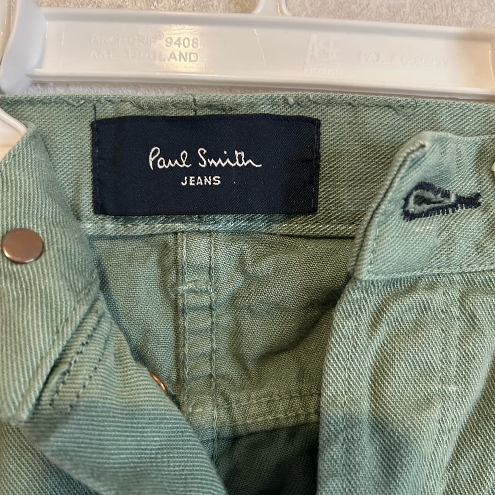Women’s Paul Smith Button Down Jeans In Green Waist Size 32