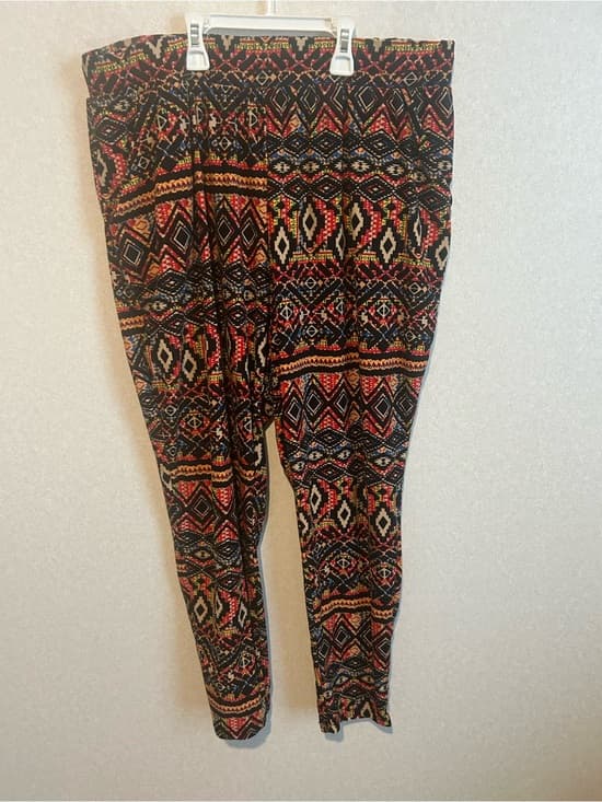 Women’s Plus Size Eye Candy Leggings With A Dark Boho Design, Size 3x - Thumbnail 4