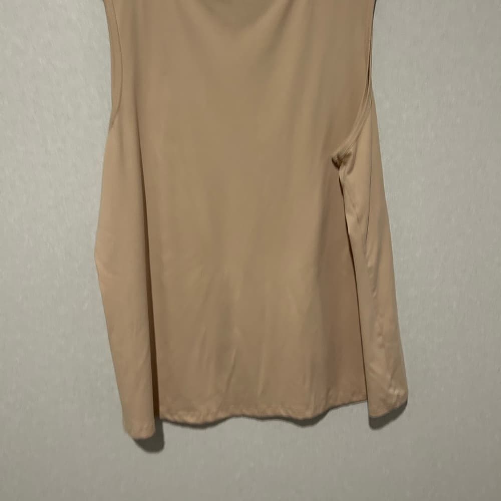 Women’s Plus Size Basic Beige Tank Top, Great For Any Summer Occasion 5XL - Thumbnail 2