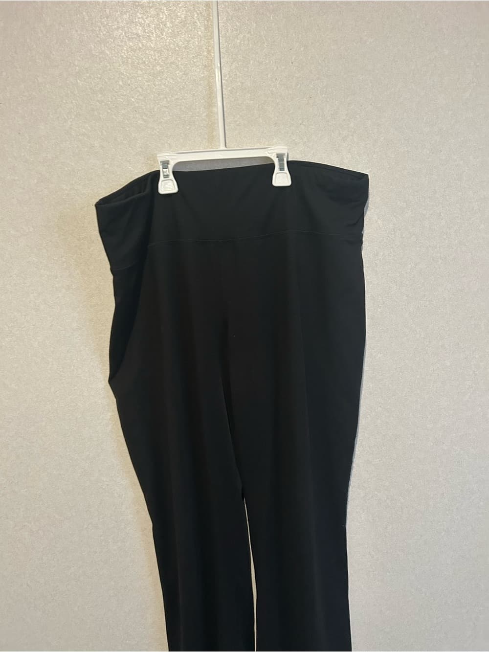 Women’s Avia Plus Size Stretch Pants Straight Leg In Black, Pull On, Size XXL