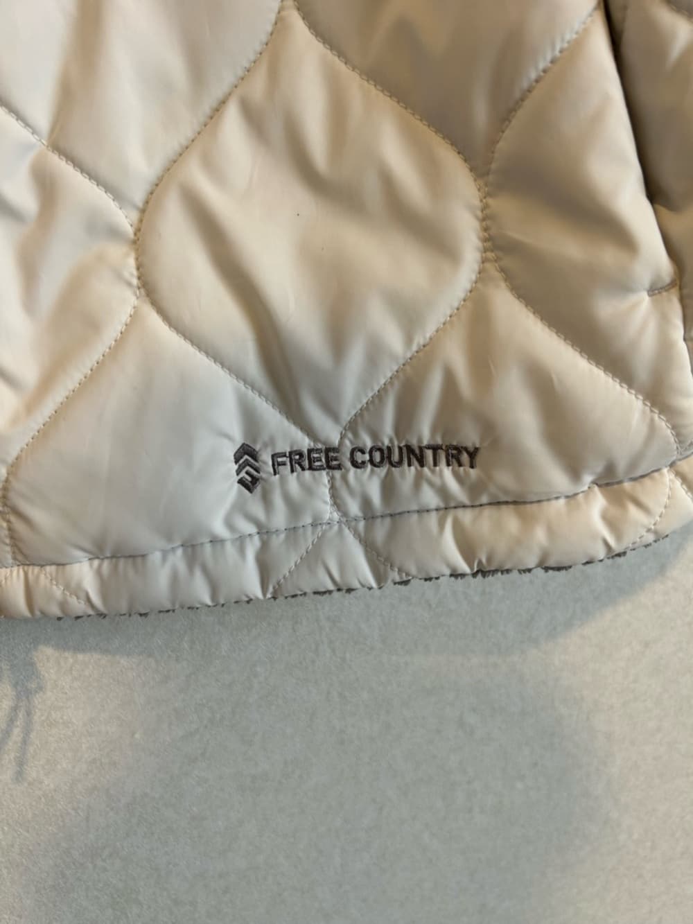 Women’s Plus Size Free Country White Vest Lined With Warm Material XXL