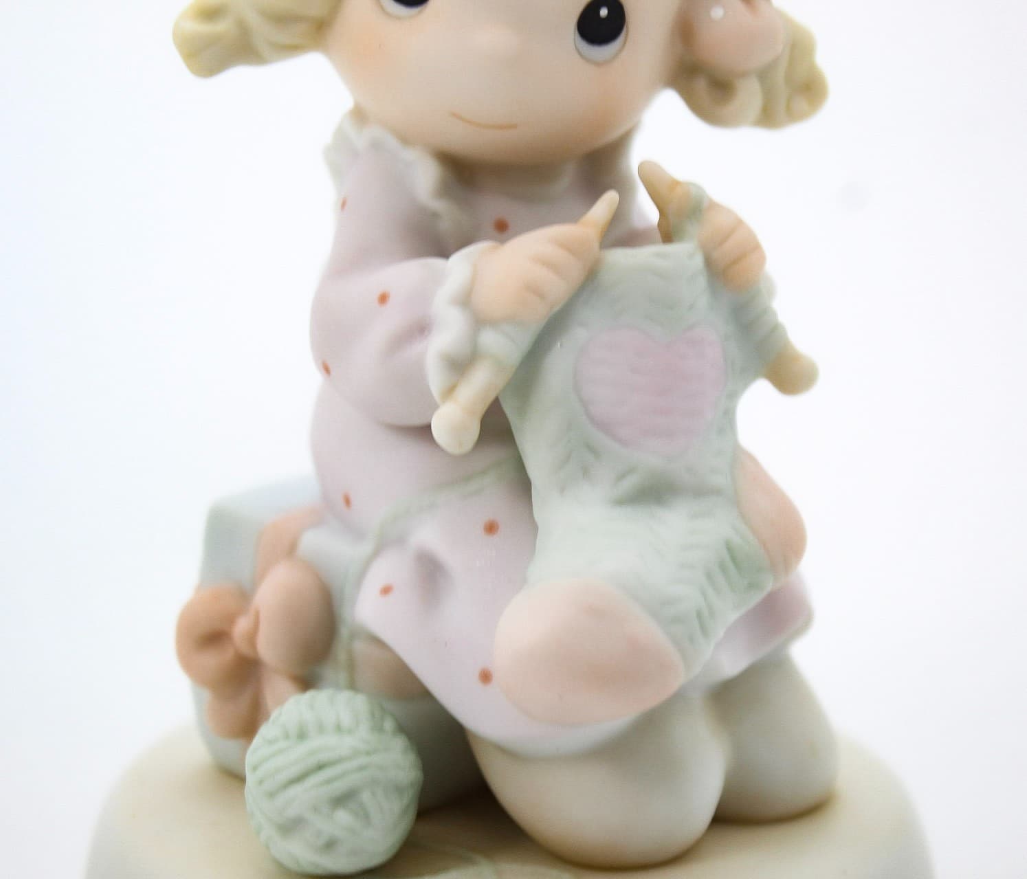 Precious Moments My Love Will Keep You Warm Enesco Porcelain Figurine 1997 - Thumbnail 4