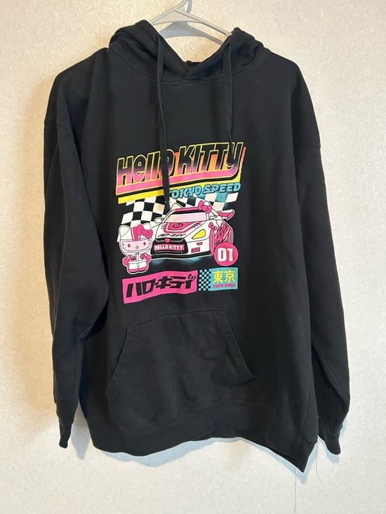 Women’s Hello Kitty And Friends Multicolor Hoodie Tokyo Speed Size XL - Thumbnail 4