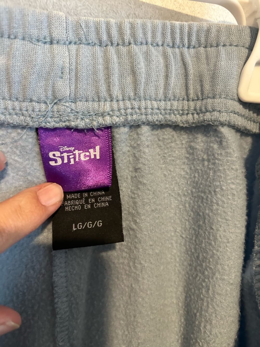 Women’s Disney Stitch Shorts Blue With Tie Dye Effect And Back Pocket, Large