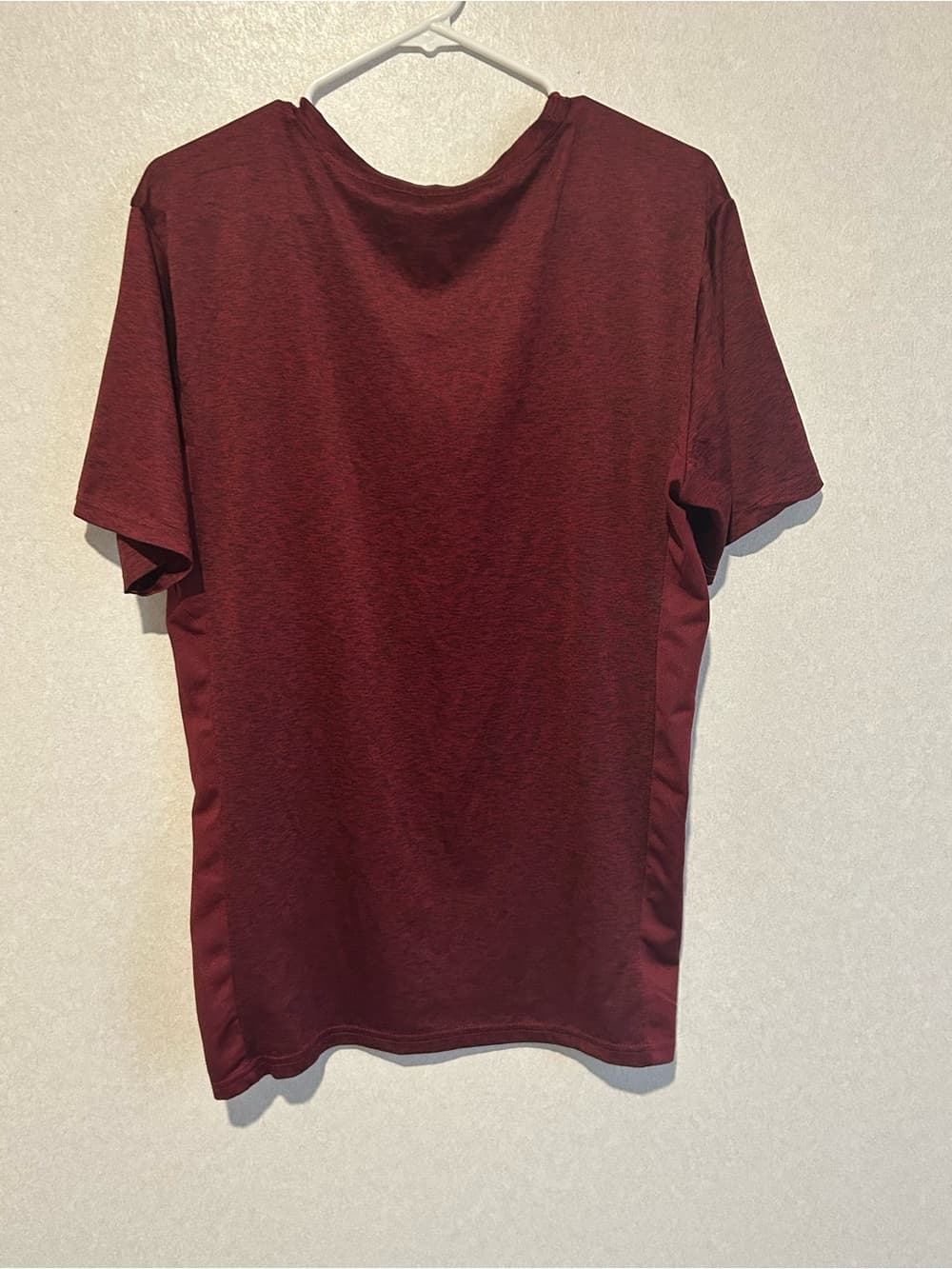 Mens Work Out Tee Shirt With Mesh Sides Short Sleeve Breathable Size XL - Thumbnail 2