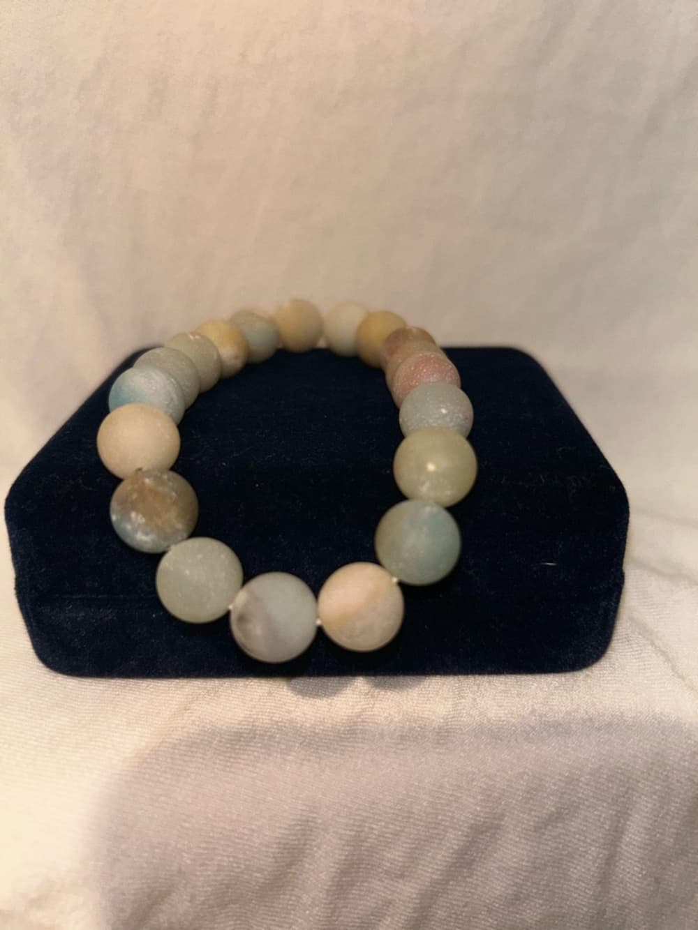 Women’s Heavy Duty Quartz Multicolor Bracelet, Round, Agate, Handmade