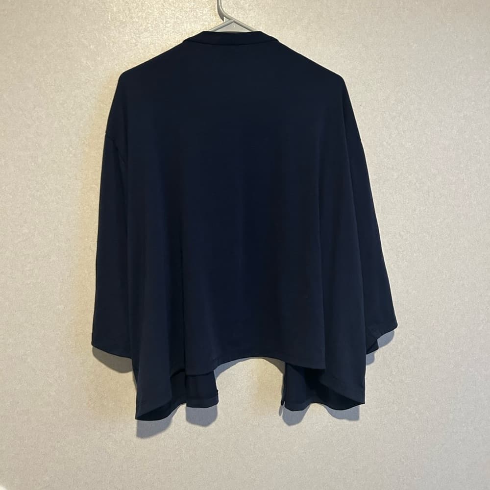 Women’s Plus Size Te Amo Kiss Cardigan, Navy Blue, Size 6XL - Thumbnail 2