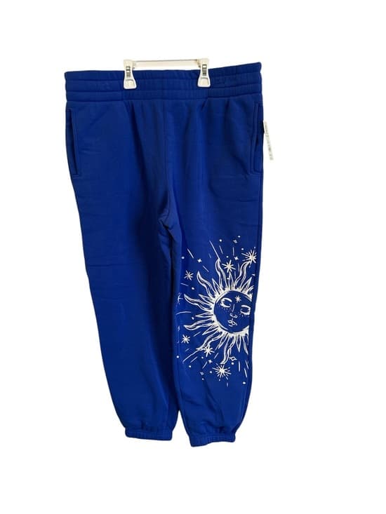 NWT Women’s Sweatpants, Blue With A Mood Accent, Pull On Stretch Size XL - Thumbnail 4