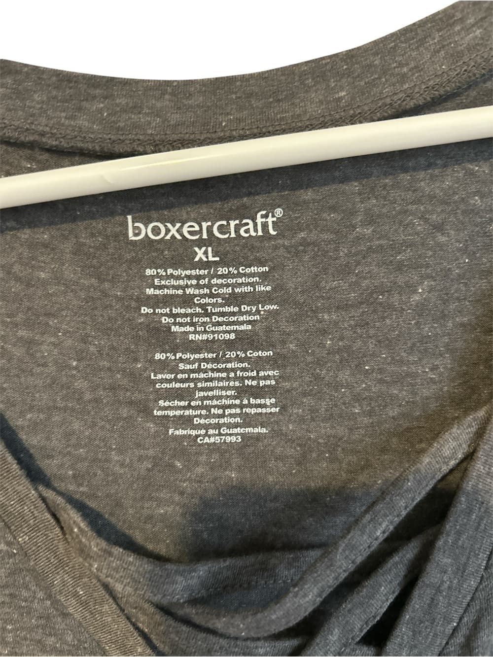 Women’s Boxercraft PBR Short Sleeve T-shirt Cross V Neck Front, Size XL