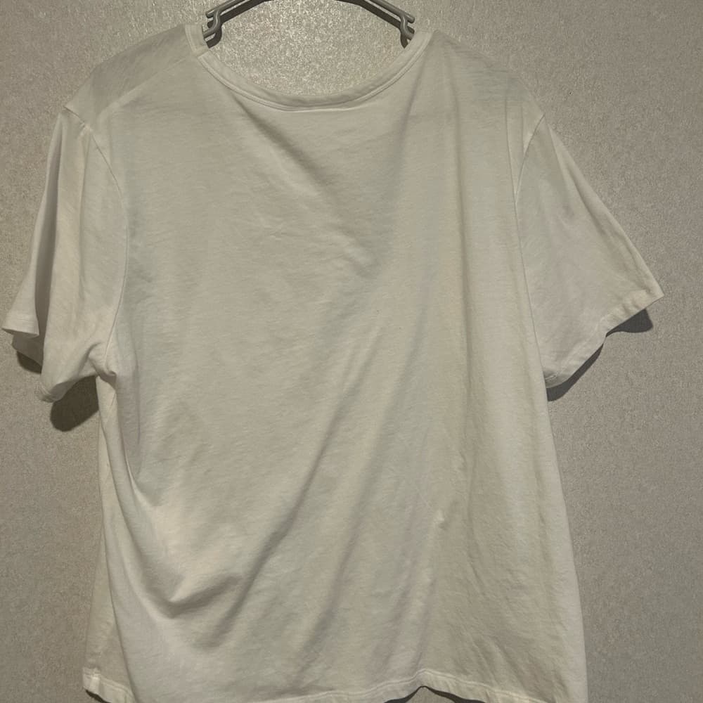 Women’s Plus Size, Plain White Tee Shirt, Made Of A Cotten Blend, Size 2X - Thumbnail 2