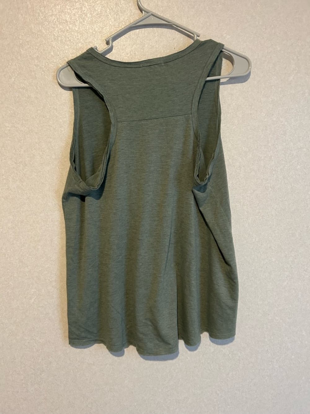 Women’s Hunter Green Camp Tank Top With Bow Cross Design, Size Large - Thumbnail 2