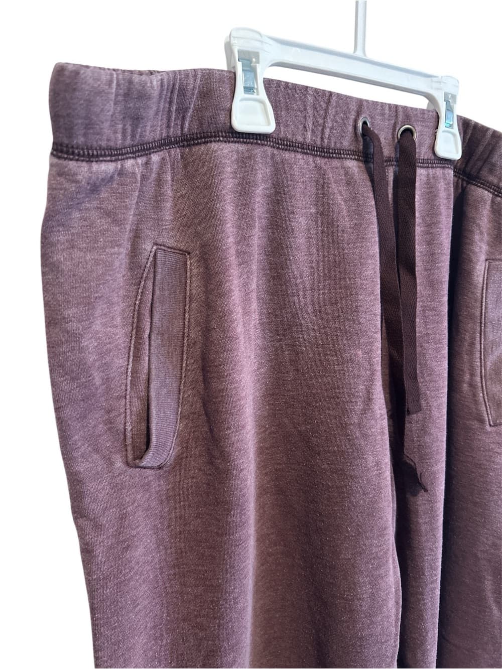 Women’s Plush & Lush Purple Sweatpants With Pockets And Wide Leg, Size XL