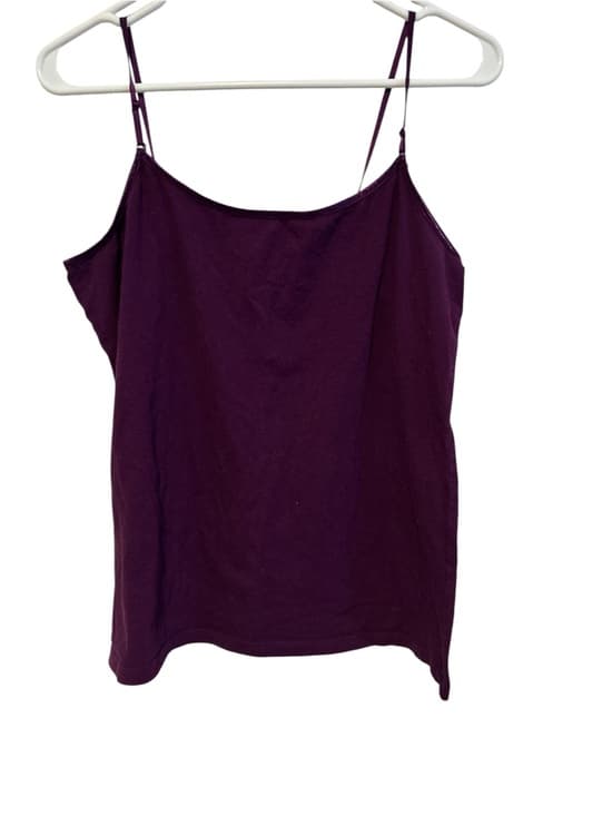 Women’s Ambiance Apparel Tank Top, Purple, With Adjustable Straps, Size 1X - Thumbnail 4