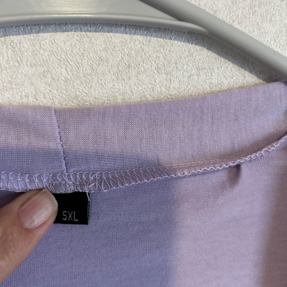 Women’s Plus Size Cardigan, Purple, Size 5XL, Te Amo Kiss, Poly And Spandex